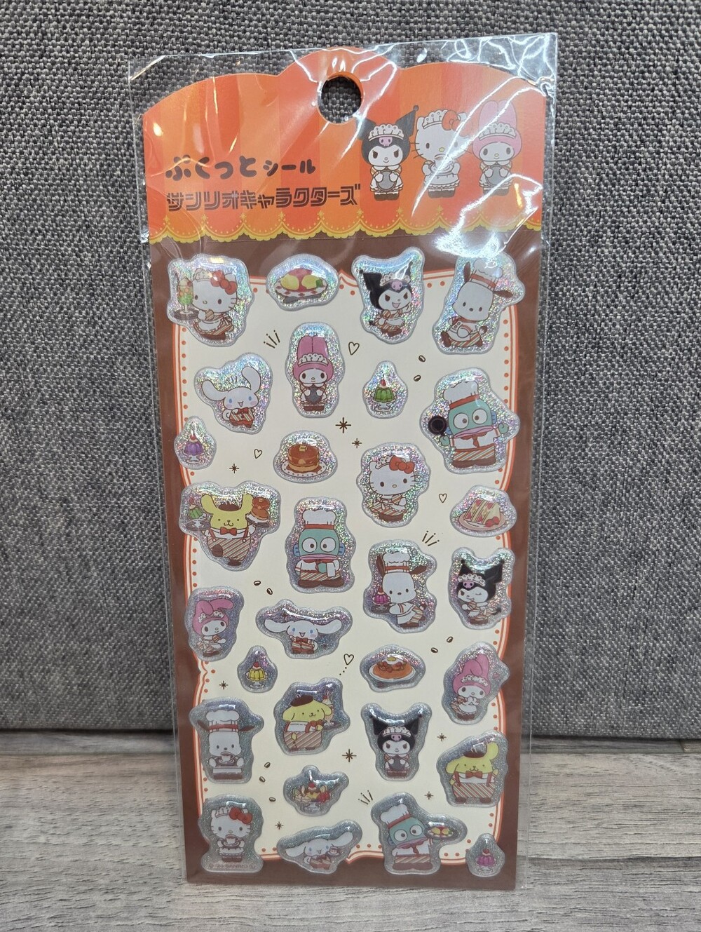 🇯🇵 Japan Exclusive Sanrio Characters Café Puffy Sticker Sheet ✨